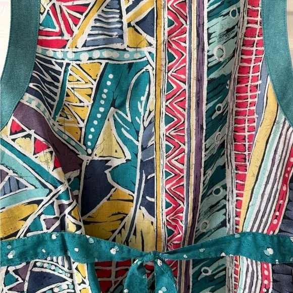 Vintage 80s Howard Wolf Colorful Vest with Embroidered Details - Picture 5 of 5